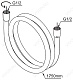 Am.Pm Душевой шланг F0400100 1750 мм – фотография-4