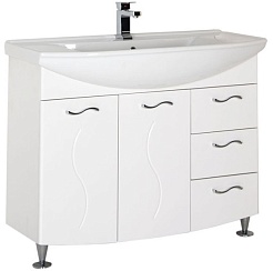 Aquanet Мебель для ванной "Моника 105" белый – фотография-3