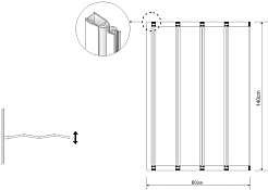 Grossman Шторка для ванны GR-107 – фотография-5