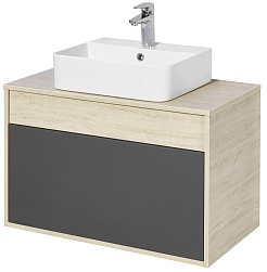 Акватон Тумба под раковину Лофт Урбан 80 графит\орегон – фотография-1