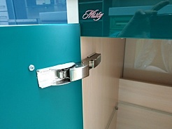 Misty Тумба с раковиной Джулия QVATRO 90 прямая зеленая – фотография-5