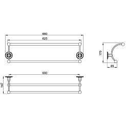 Timo Полотенцедержатель Nelson 160056/02 – фотография-2