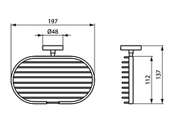 Ideal Standard Полка IOM хром – фотография-2