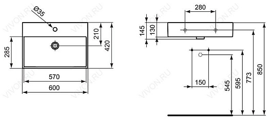 Ideal Standard Раковина "Strada" K077801 – фотография-8