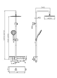 BelBagno Душевая система Etna ETN-VSCM-IN сатин – фотография-2