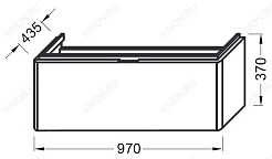 Jacob Delafon Мебель для ванной "Reve 100" EB562-270 – фотография-4