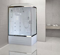 Royal Bath Душевая кабина RB 8100BP2-T-CH левая – фотография-4
