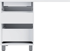 Vivon Тумба под раковину над стиральной машиной Harper 120 напольная белый глянец – фотография-7