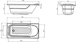 Poseidon Акриловая ванна Mila 170x70 – фотография-3