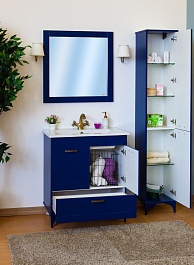 Sanflor Мебель для ванной Ванесса 75/2 индиго – фотография-3