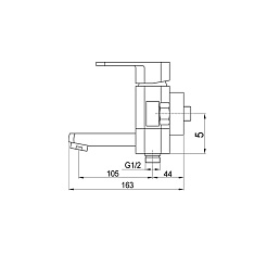 Raiber Смеситель для ванны Lynn R7101 – фотография-2