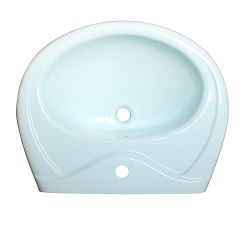 Керамин Умывальник Палитра голубой – фотография-4