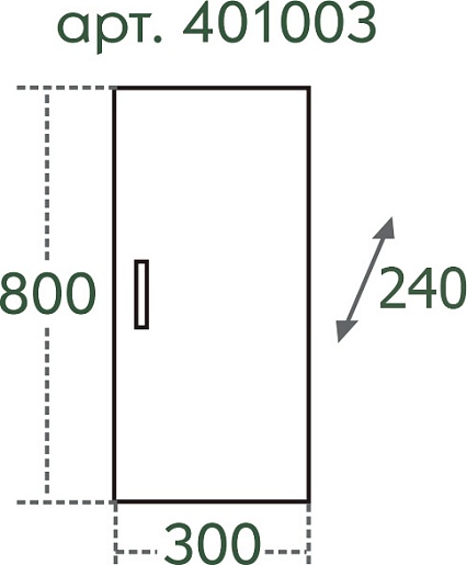 СанТа Шкаф для ванной Стандарт 30х80 универсальный – картинка-7