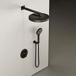 Sancos Душевой комплект Space SC3006MB матовый черный – фотография-2