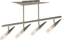 N-Light Люстра P-743/4 satin chrome+chrome потолочная – фотография-1