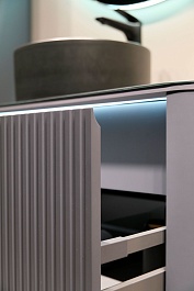 Jorno Тумба с раковиной Lumino 120 подвесная антрацит – фотография-8