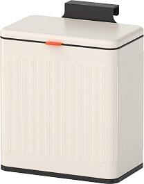 WeltWasser Ведро для мусора WW Vine MK 5L молочно-белое – фотография-1