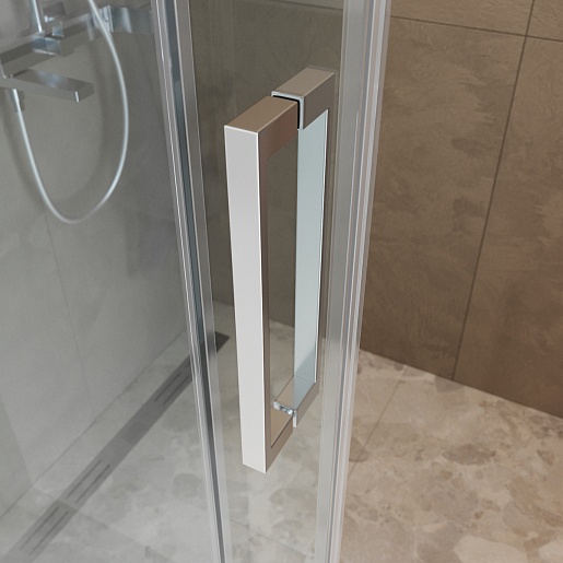 BelBagno Душевой уголок Soft Close-1 SOFT_CLOSE-1-AH-1-120/100-C-Cr 120x100 профиль хром стекло прозрачное – фотография-6