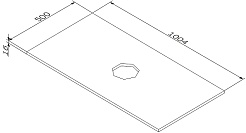 Am.Pm Столешница Func 100x50 белая матовая – фотография-3