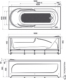 Poseidon Акриловая ванна Danaya 180x80 – фотография-3