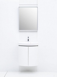 De Aqua Мебель для ванной Токката 60, зеркало Алюминиум – фотография-5