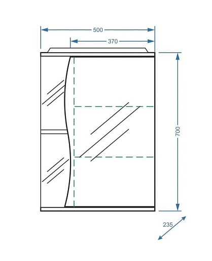 Stella Polare Мебель для ванной Волна 50 – фотография-8