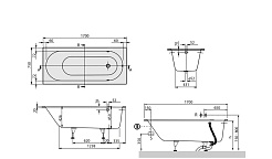 Villeroy & Boch Акриловая ванна Oberon UBQ170OBE2V-96 star white – фотография-2