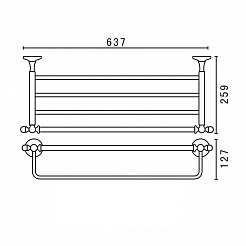 Art&Max Полотенцедержатель Antic AM-2622AL – фотография-2