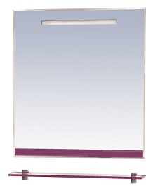 Misty Зеркало для ванной Джулия 65 сиреневое – фотография-1