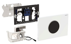 Geberit Система управления смывом Sigma 10 115.907.KM.1 черная/матовый хром – фотография-2