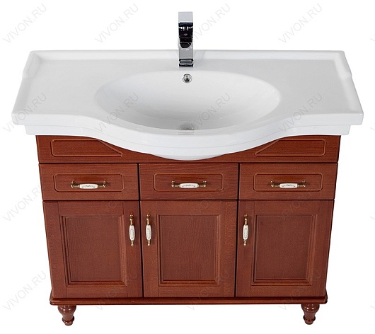 Aquanet Мебель для ванной Амелия H 110 орех (179574) – картинка-3