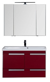 Aquanet Мебель для ванной "Тиволи 100" бордо – фотография-4