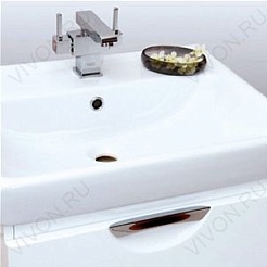 Misty Тумба с раковиной Жасмин 60 белая, эмаль – фотография-4