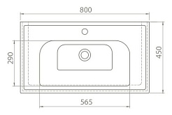 Comforty Мебель для ванной Палермо 80 белая матовая – фотография-8