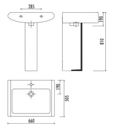 Creavit Раковина Slim SM065 – фотография-3