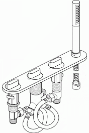 Ideal Standard Смеситель Moments A3920AA на борт ванны – фотография-5