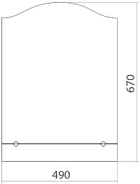 Mixline Зеркало Стиль Сириус-Люкс 49 – фотография-2