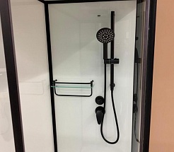 Frank Душевая кабина F412 R black с крышей – фотография-7