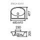 Cersanit Раковина "ERICA 61" S-UM-ERI61/1 – фотография-6