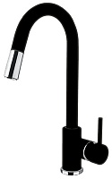 Florentina Смеситель "Вита AV" антрацит для кухонной мойки