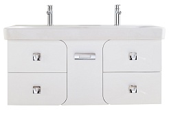 Водолей Мебель для ванной "Астрид 120" белая, 5 ящиков – фотография-7