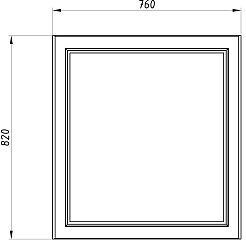 ASB-Woodline Зеркало Каталина 80 grey – фотография-6