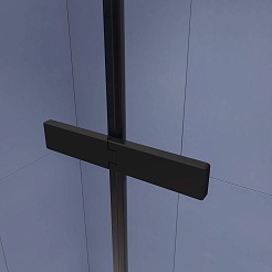 RGW Душевой уголок Stilvoll SV-040B 100x90 профиль черный стекло прозрачное – фотография-4