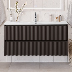 BelBagno Тумба под раковину Uno 120 подвесная Темно-Серый матовый – фотография-6