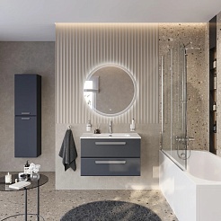 BelBagno Мебель для ванной Eco Cer-N 80 CZR-8095-80 grafito ручки серые – фотография-2