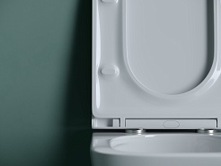 Ceramicanova Подвесной унитаз Union Торнадо CN4009T безободковый белый – фотография-3