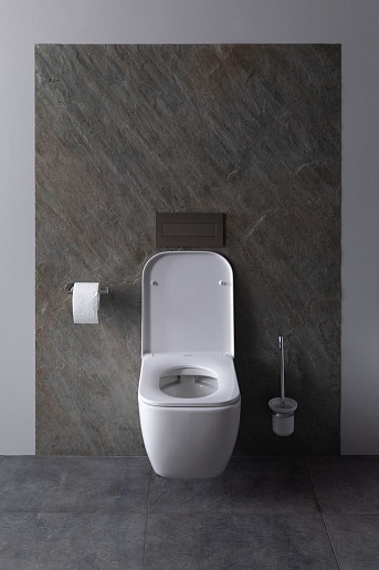 Allen Brau Унитаз подвесной Infinity 4.21004.20 белый глянец с крышкой 4.21010.20 – фотография-8