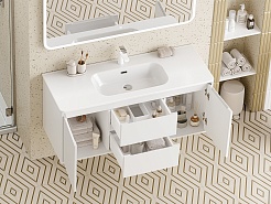 Brevita Тумба под раковину Wine 120 подвесная белая – фотография-11