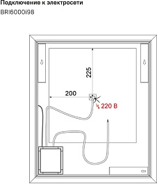 Iddis Зеркало Brick 60 – фотография-4