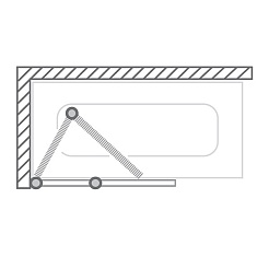 Roltechnik Шторка для ванной TZVL2/1000 – фотография-5